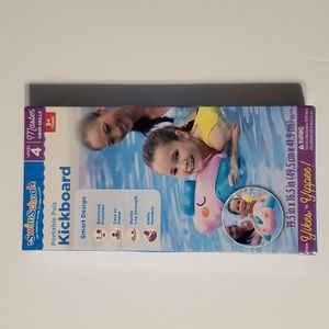 NWT Swim School Portable Pals Kickboard. Swim skills level 4. 5+. Pink and blue